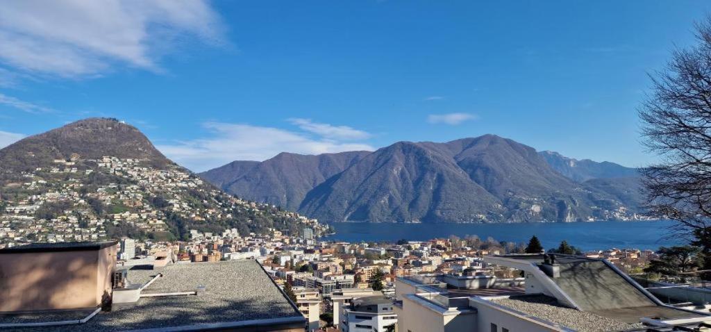 Lugano Lakeview Apartment With Self Check-In & Private Parking On Request Extérieur photo